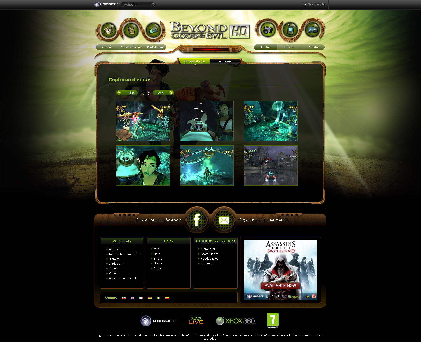 Des images du jeu sur le site officiel de BG&E HD