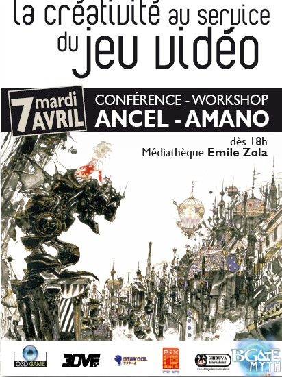Rencontre entre Michel Ancel et Yoshitaka Amano