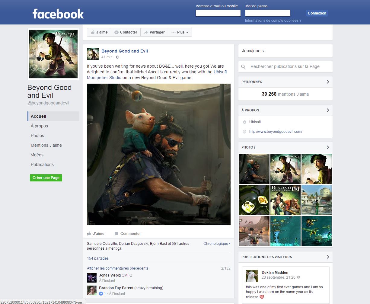 Ubisoft officialise le prochain Beyond Good &amp; Evil !