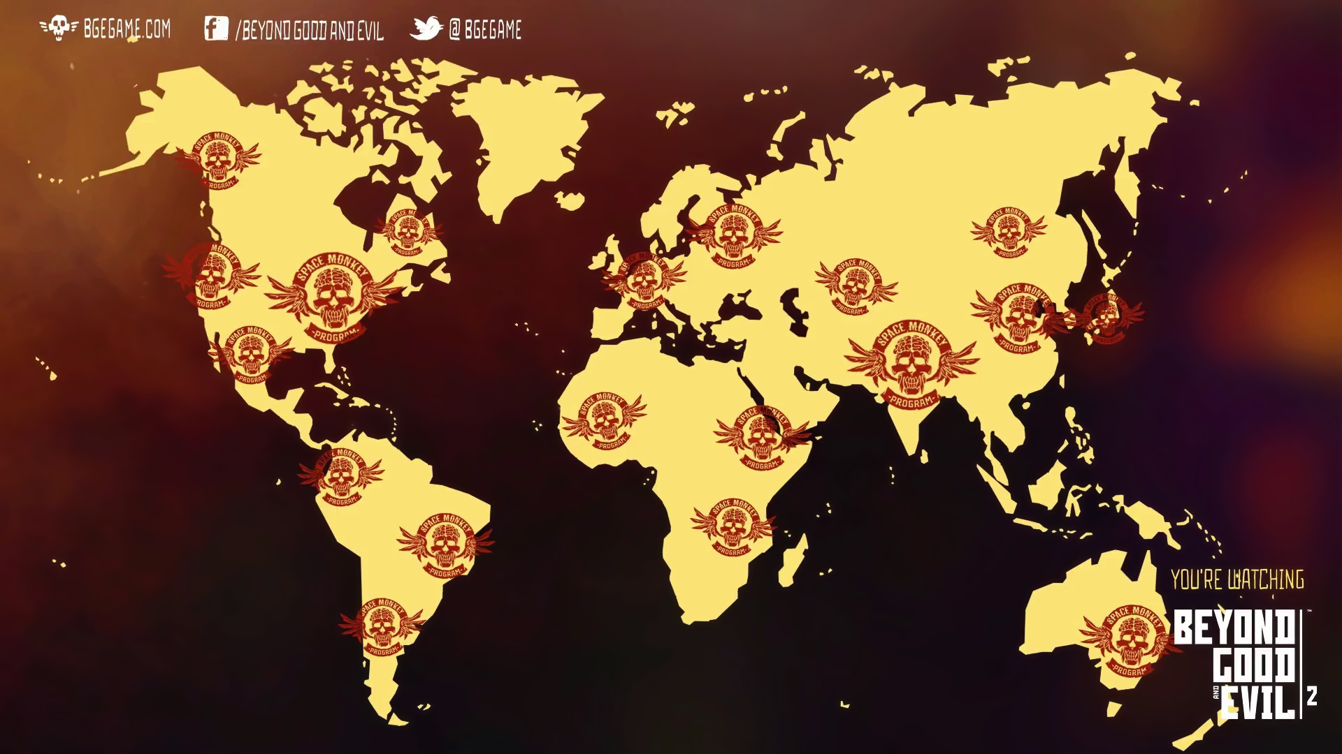 R&eacute;partition des Space Monkeys sur la plan&egrave;te
