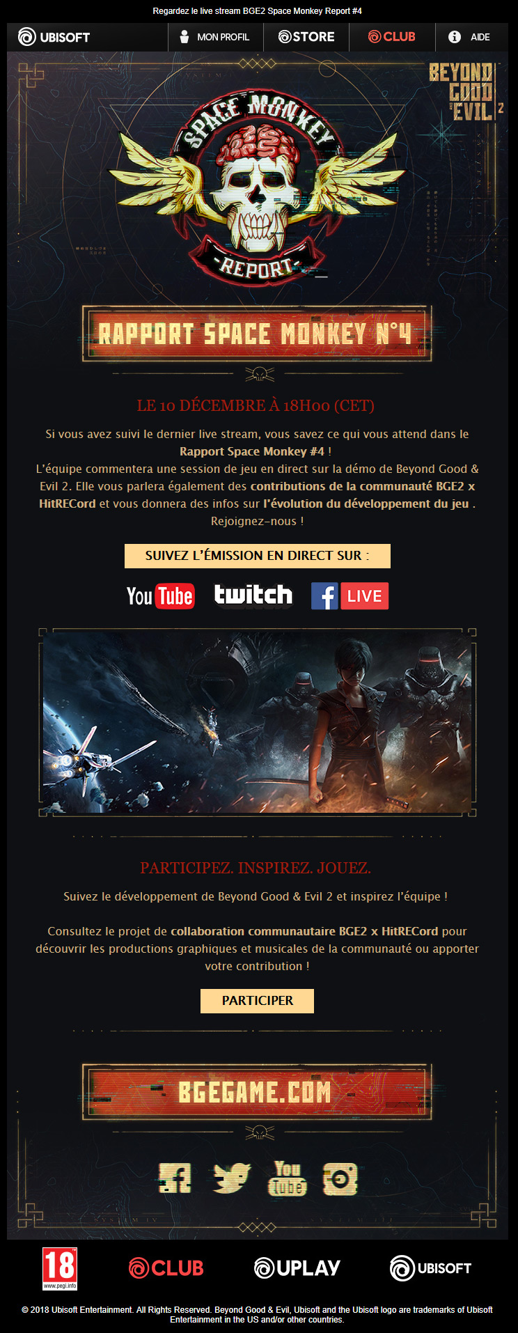 Space Monkey Report #4 : le mail