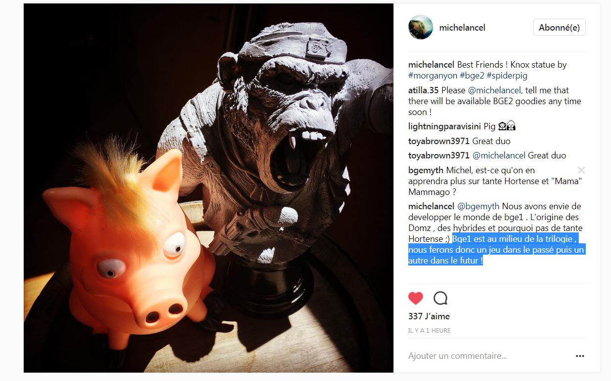 Michel Ancel confirme la trilogie Beyond Good &amp; Evil