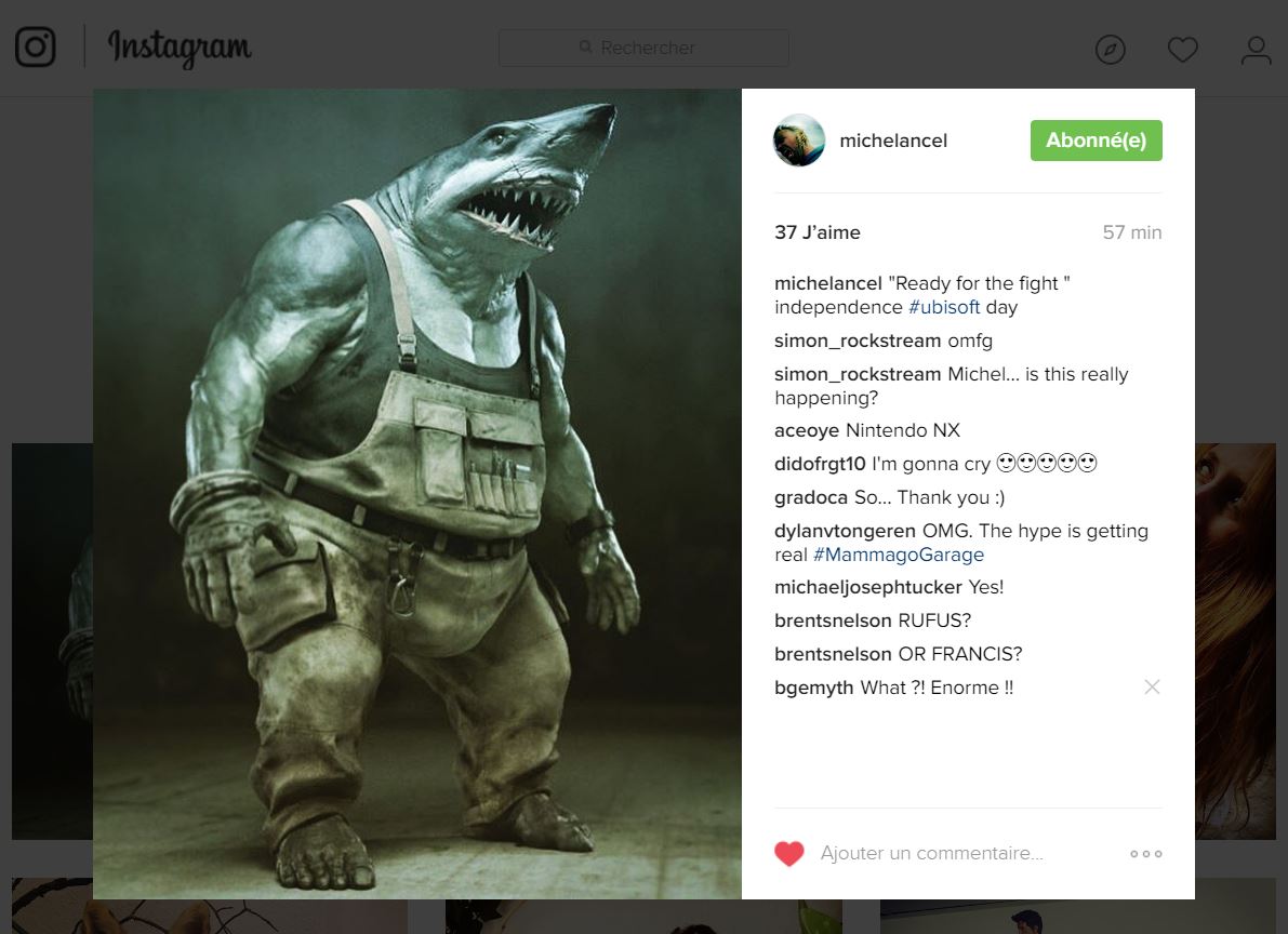 Michel Ancel poste un nouvel artwork sur Instagram